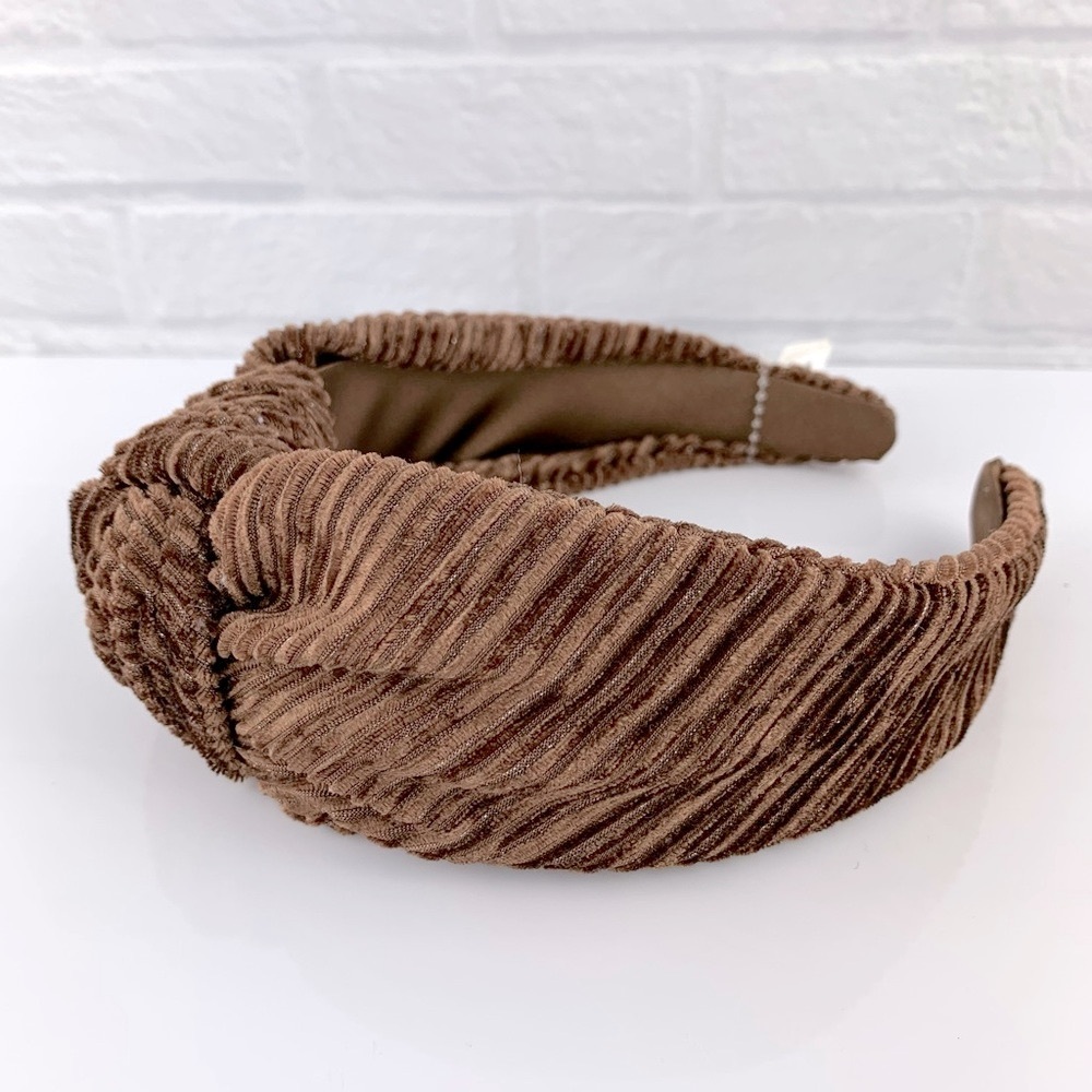NEW! Anthropologie Trudie Velvet Knotted Headband Copper